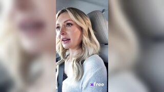 This blonde bombshell is eagerly deep-throating a throbbing cock in her car. Nothing beats a car wash and a blowjob in one trip. – @moking’s Sex Reel
