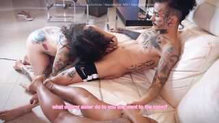 MY STEPSISTER’S BOYFRIEND LEFT OUR BUTTOCKS FULL OF CUM BUT SHE DID NOT LIKE IT VERY MUCH