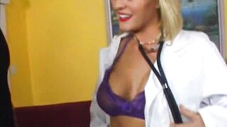 Big Tit Blonde Doctor Pleases Patients Huge BBC