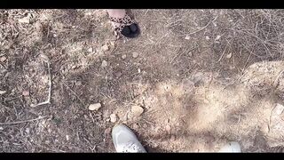 Indian Desi Muslim Girl Cheating Boyfriend and Rough Sex with Village Boy at Jungle Outdoor – Hindi Audio